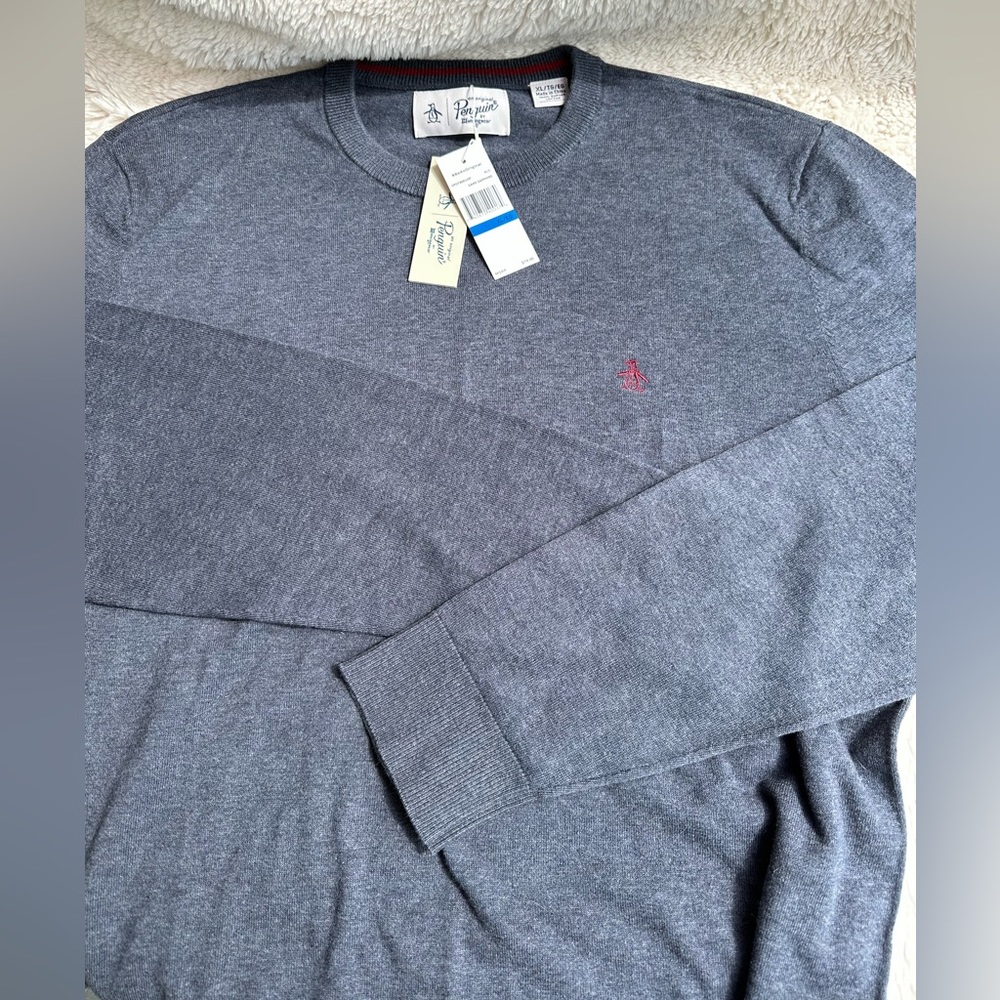 NWT Men’s Original Penguin Crewneck Sweater 100% Supima Cotton